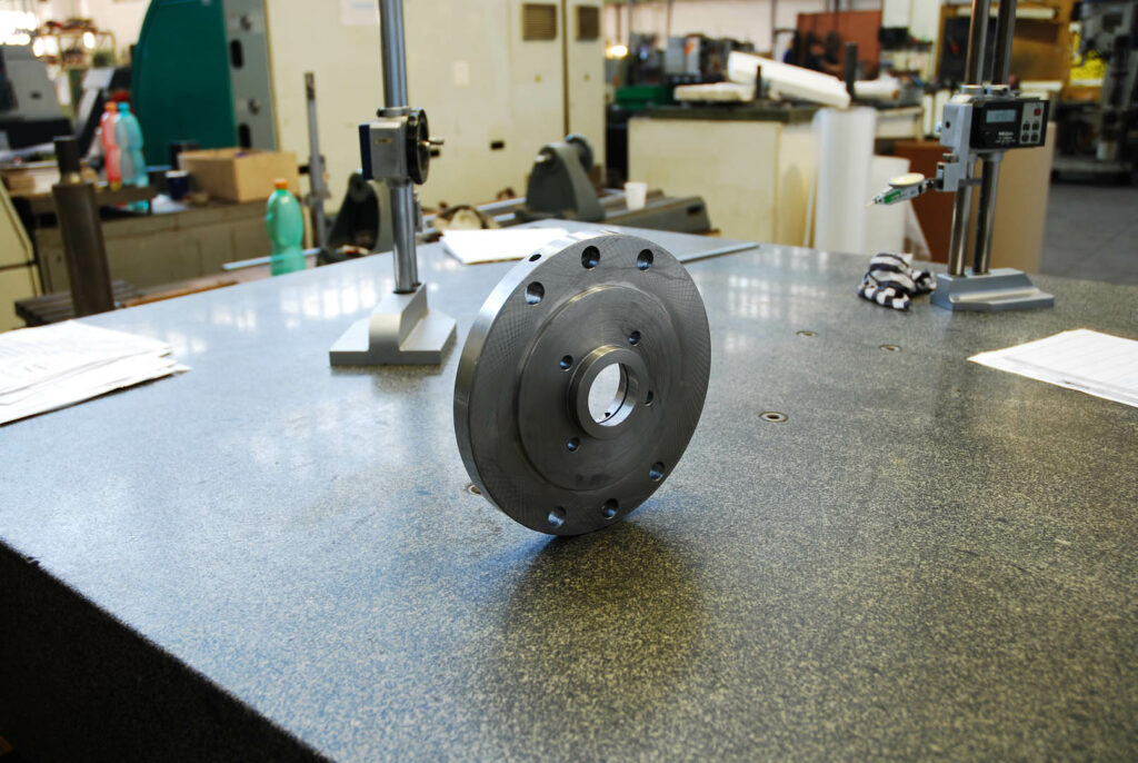 Flange component precision turned for use in energy industry equipment
